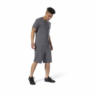 Spodenki Męskie Reebok WOR Knit Performance Czarne PL 21UKTMC